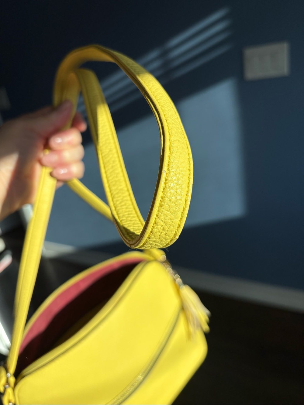 DASEIN | Yellow Crossbody Shoulder Bag With Built in Money Pouch - Picture 9 of 17